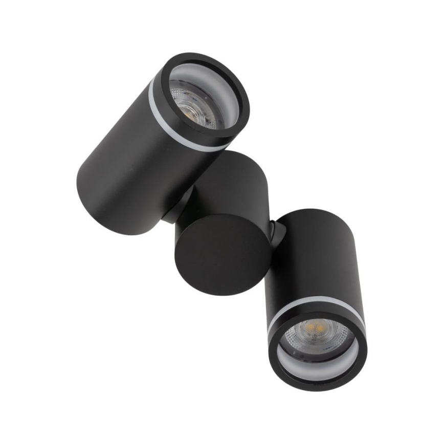 Spotlampe JET SÆT 2xGU10/10W/230V sort