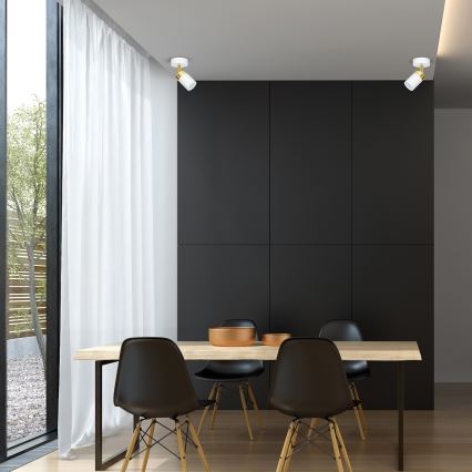 Spotlampe JOKER 1xGU10/25W/230V hvid/guld