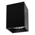 Spotlampe JUPITER 1xE27/20W/230V 13,7x13,7 cm sort