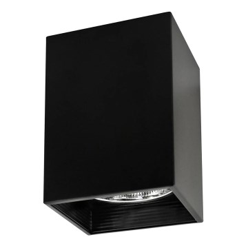 Spotlampe JUPITER 1xE27/20W/230V 13,7x13,7 cm sort