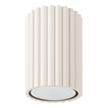 Spotlampe KARBON 1xGU10/10W/230V 10 cm cremefarvet