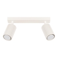 Spotlampe KARBON 2xGU10/10W/230V cremefarvet