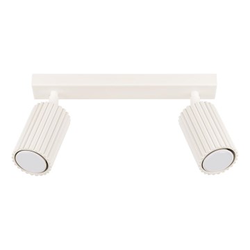 Spotlampe KARBON 2xGU10/10W/230V cremefarvet