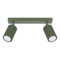 Spotlampe KARBON 2xGU10/10W/230V grøn