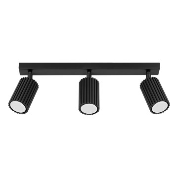 Spotlampe KARBON 3xGU10/10W/230V sort