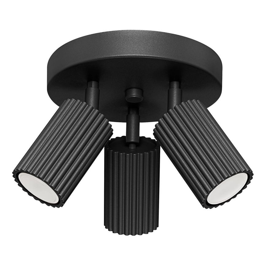 Spotlampe KARBON 3xGU10/10W/230V sort
