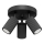 Spotlampe KARBON 3xGU10/10W/230V sort