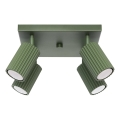 Spotlampe KARBON 4xGU10/10W/230V grøn