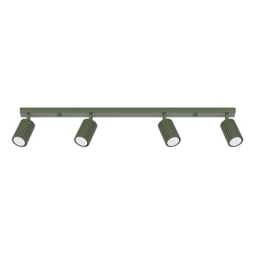 Spotlampe KARBON 4xGU10/10W/230V grøn