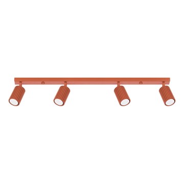 Spotlampe KARBON 4xGU10/10W/230V rød
