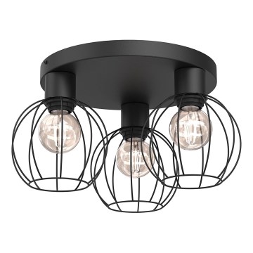 Spotlampe LAPS 3xE27/15W/230W sort