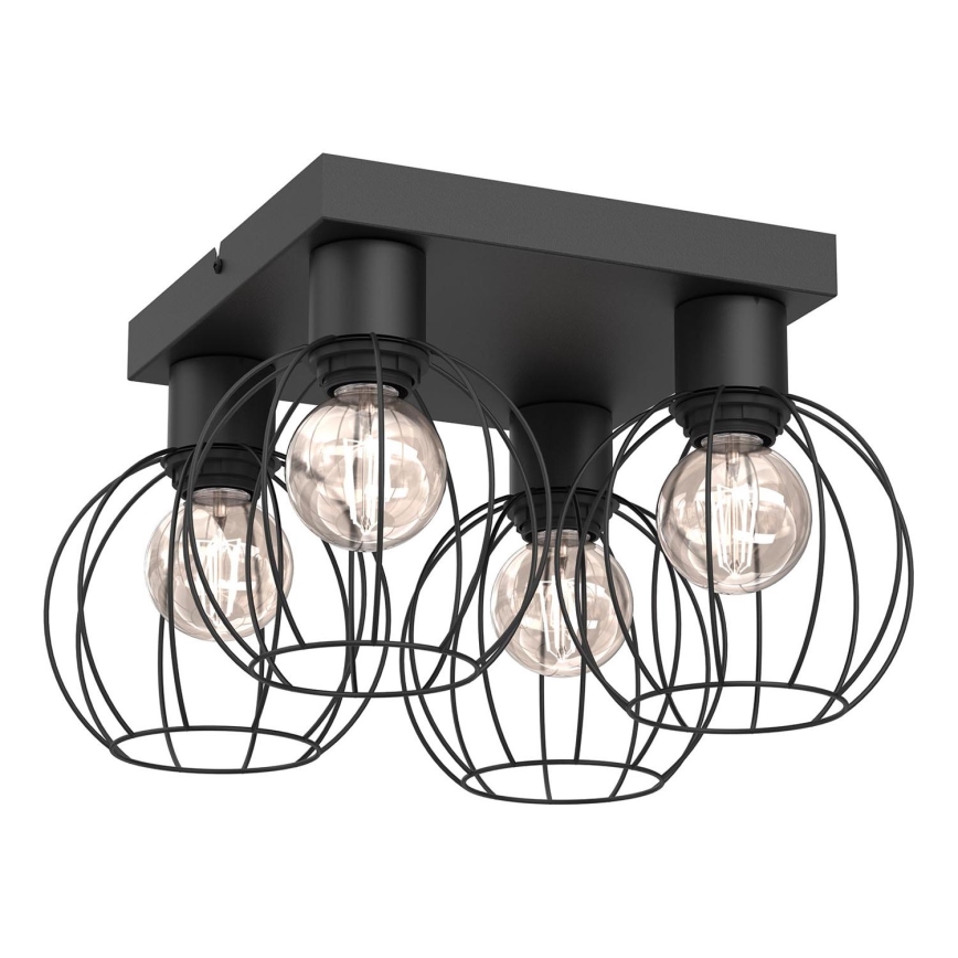 Spotlampe LAPS 4xE27/15W/230W sort