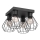 Spotlampe LETI 4xE27/15W/230V sort