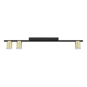 Spotlampe LOGAN 3xGU10/10W/230V sort/guld