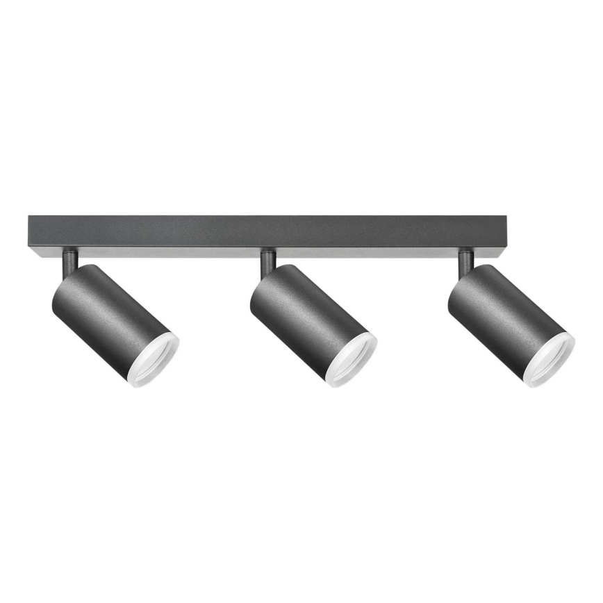 Spotlampe LONDON 3xGU10/10W/230V sort