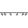 Spotlampe LONDON 6xGU10/10W/230V sort