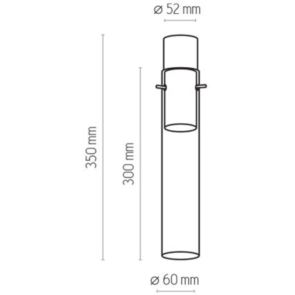 Spotlampe LOOK GRAPHITE 1xGU10/10W/230V