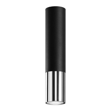 Spotlampe LOOPEZ 1xGU10/10W/230V sort/skinnende krom