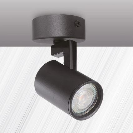 Spotlampe LYNX 1xGU10/10W/230V sort