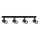 Spotlampe LYNX 4xGU10/10W/230V sort