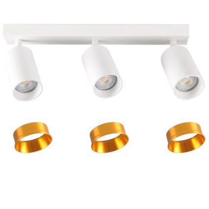 Spotlampe MARIBEL 3xGU10/10W/230V hvid
