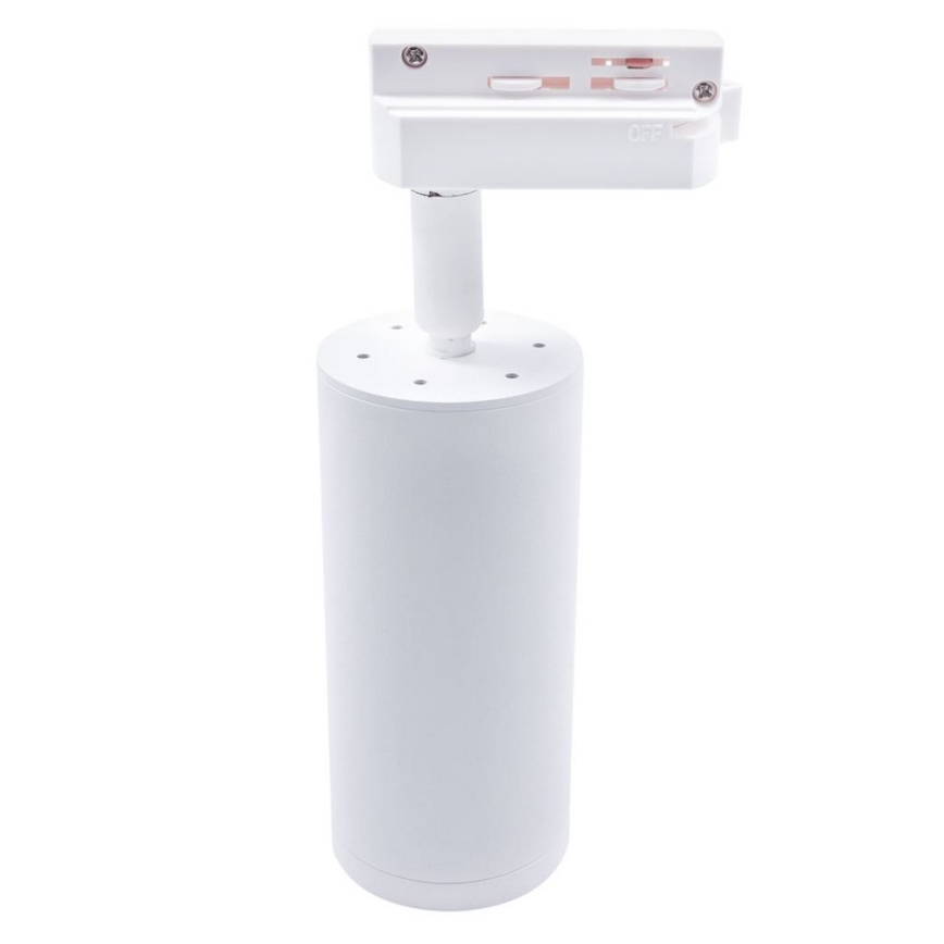 Spotlampe MICA til skinnesystem 1xGU10/25W/230V 1-faset hvid