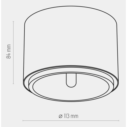 Spotlampe MORIS 1xAR111 GU10/50W/230V hvid