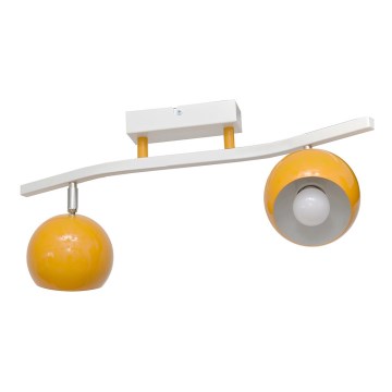 Spotlampe MORRIS 2xE27/15W/230V orange