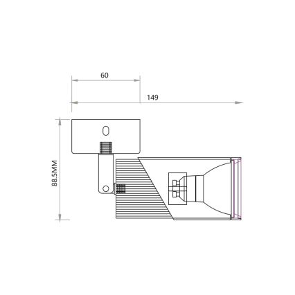 Spotlampe NEO 1xGU10/8W/230V sort/guldfarvet