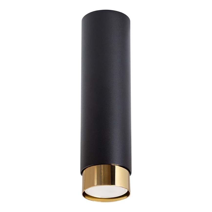 Spotlampe NERO 1xGU10/10W/230V 22,5 cm sort/guldfarvet