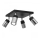 Spotlampe NEST 4xGU10/8W/230V sort/skinnende krom