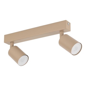 Spotlampe NEX 2xGU10/10W/230V beige
