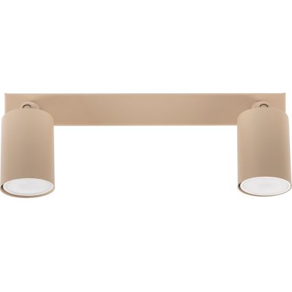 Spotlampe NEX 2xGU10/10W/230V beige
