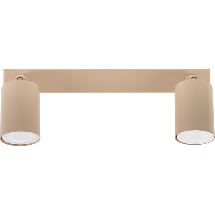 Spotlampe NEX 2xGU10/10W/230V beige