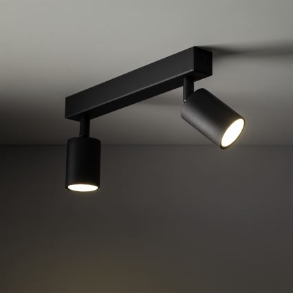 Spotlampe NEX 2xGU10/10W/230V sort