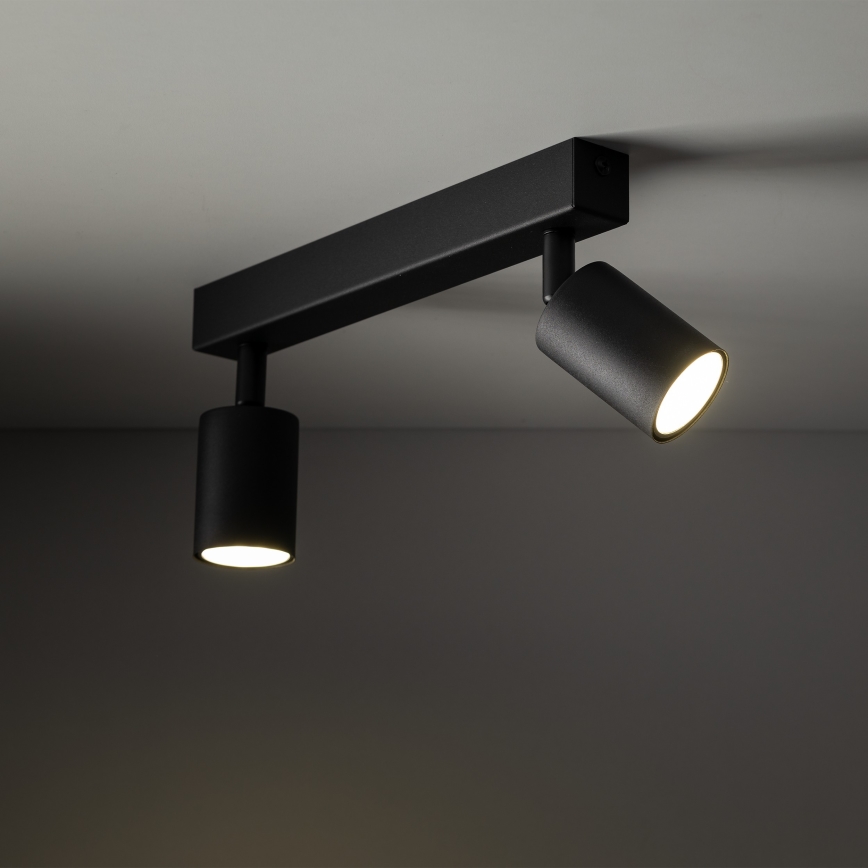 Spotlampe NEX 2xGU10/10W/230V sort