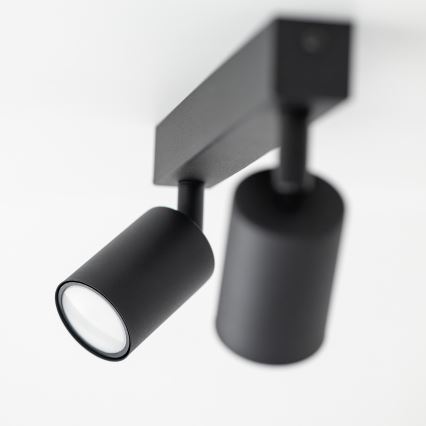 Spotlampe NEX 2xGU10/10W/230V sort