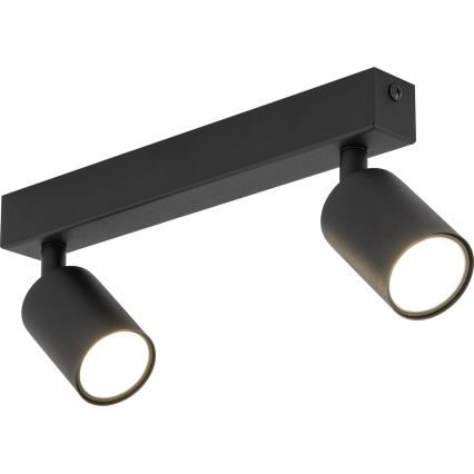 Spotlampe NEX 2xGU10/10W/230V sort