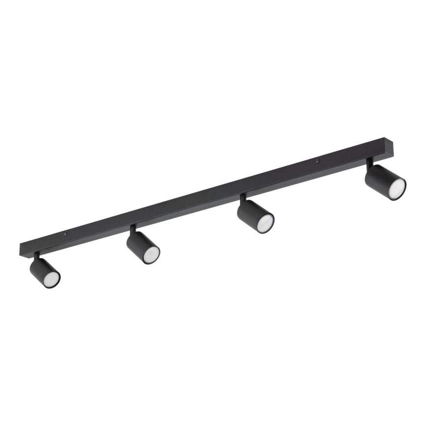 Spotlampe NEX 4xGU10/10W/230V sort