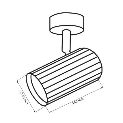 Spotlampe NICEA 1xGU10/10W/230V hvid