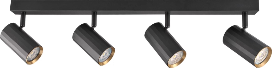 Spotlampe NICEA 4xGU10/10W/230V sort
