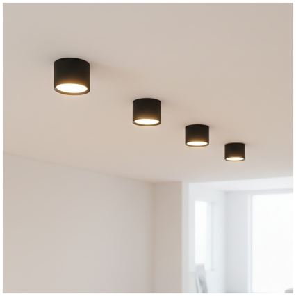 Spotlampe OH12S 1xGX53/35W/230V 5 cm sort