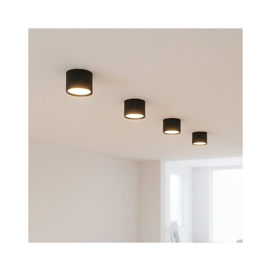 Spotlampe OH12S 1xGX53/35W/230V 5 cm sort