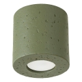 Spotlampe ORBIS 1xGU10/10W/230V beton/grøn