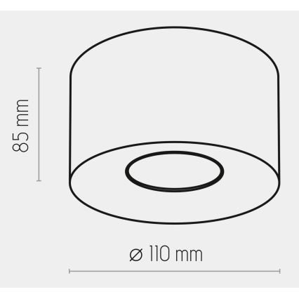 Spotlampe ORION 1xGU10/10W/230V guld