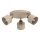 Spotlampe PARKLA 3xE27/15W/230V beige/guldfarvet