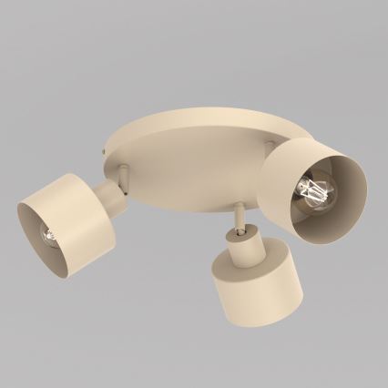Spotlampe PARKLA 3xE27/15W/230V beige
