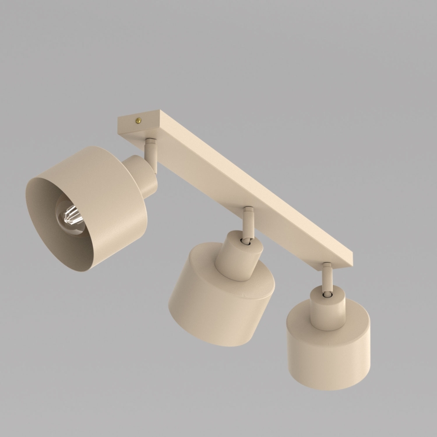 Spotlampe PARKLA 3xE27/15W/230V beige