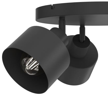 Spotlampe PARKLA 3xE27/15W/230V sort