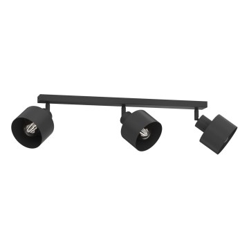 Spotlampe PARKLA 3xE27/15W/230V sort